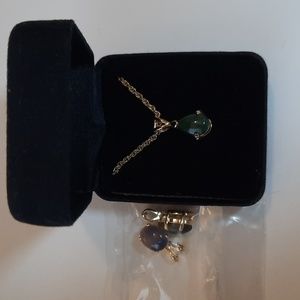 NIP, Goldtone Necklace with Three (3) Changeable Pendants